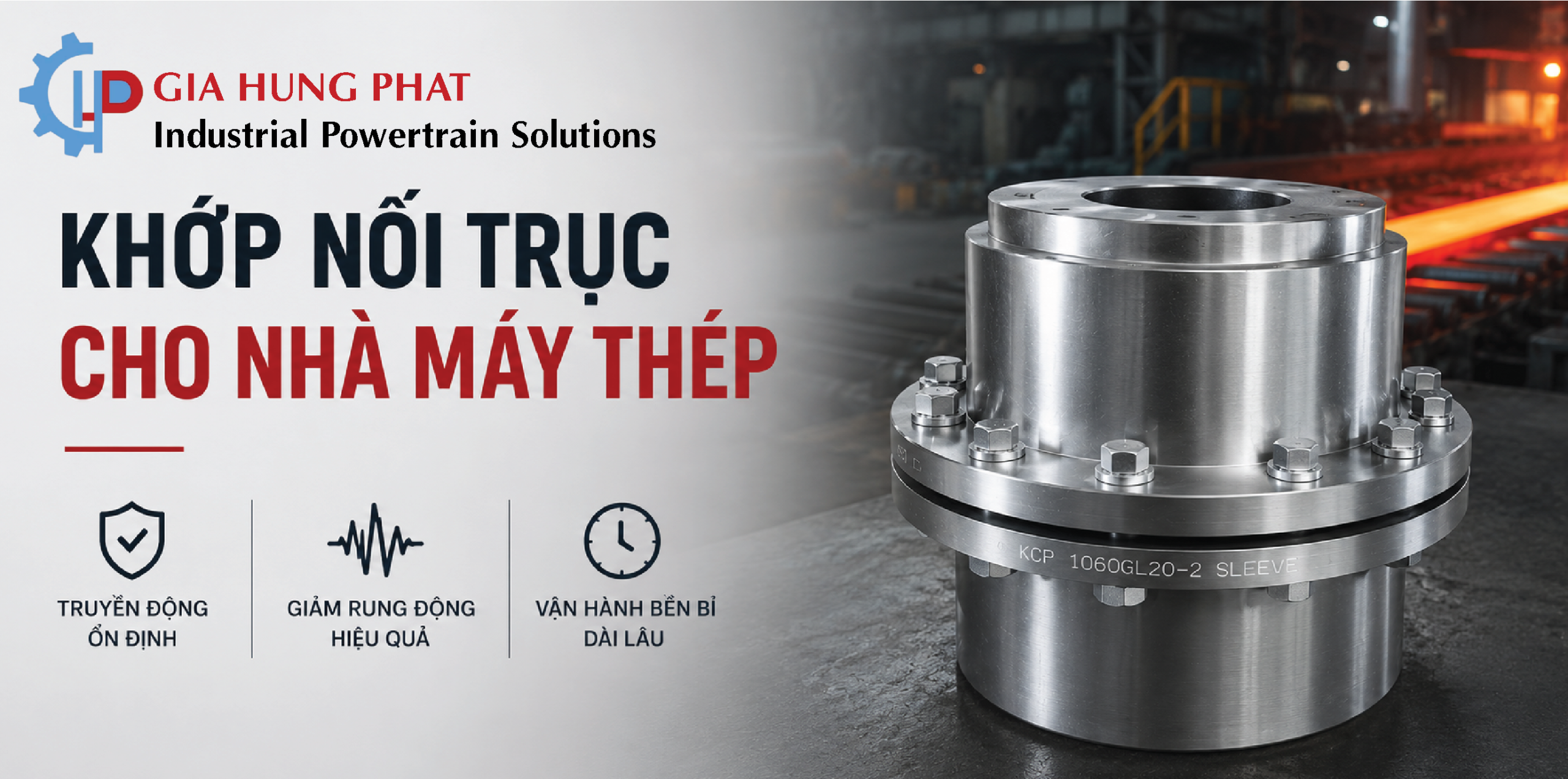 Khớp nối trục cho nhà máy thép