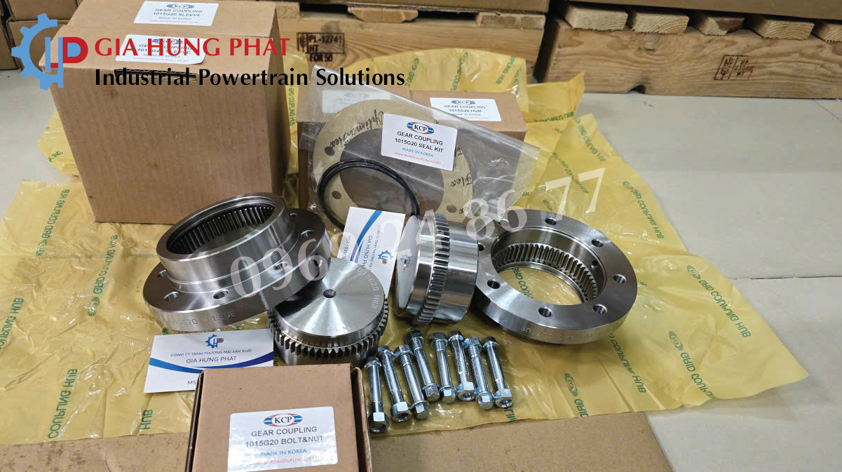 Khớp nối răng sử dụng cho thiết bị khai thác mỏ